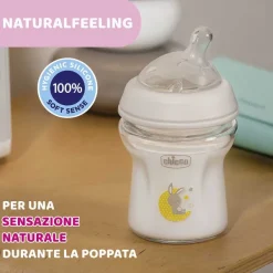 Biberon|Chicco Naturalfeeling Biberon Vetro 0M+ 150Ml Flusso Lento
