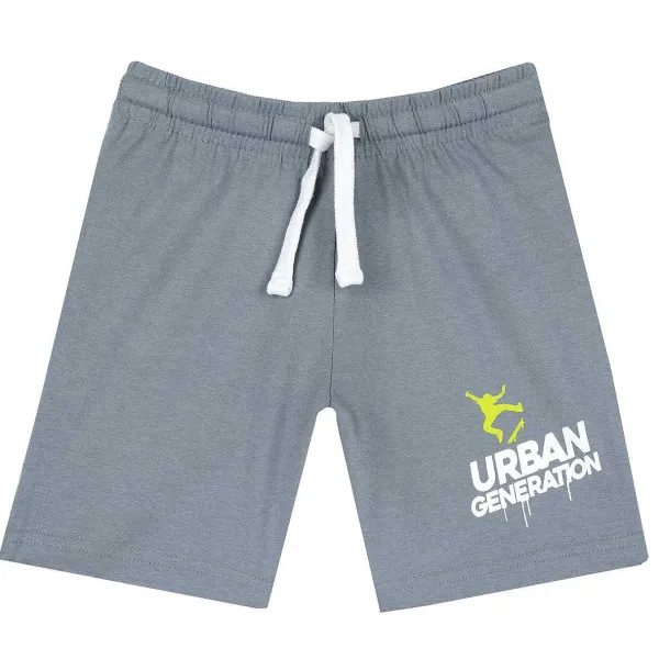 Pantaloni|Chicco Pantaloni Corti Tinta Unita Grigio Medio