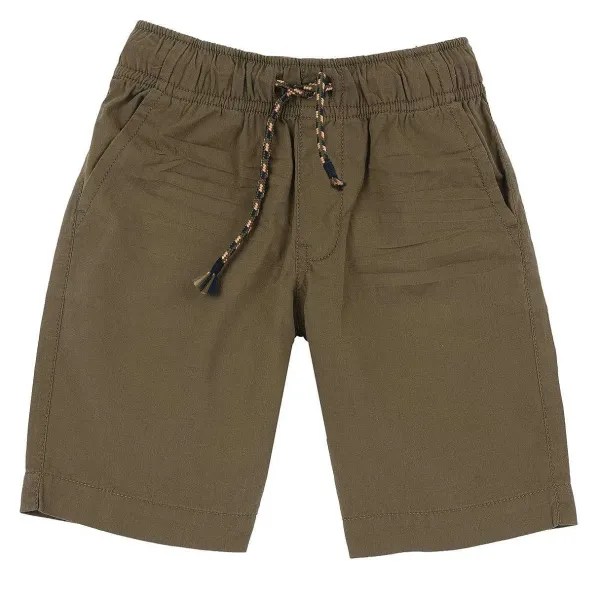 Pantaloni|Chicco Pantaloni Corti Tinta Unita Verde Scuro