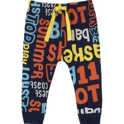 Pantaloni|Chicco Pantaloni Di Felpa Con Stampa All Over Blu Stampato