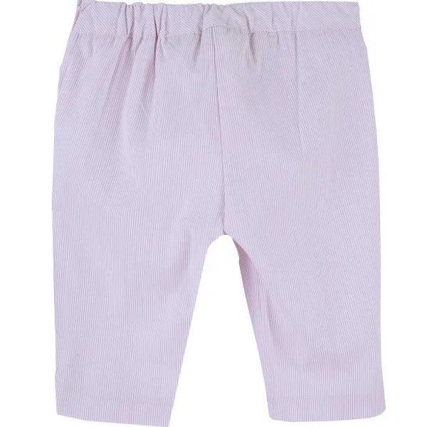 Pantaloni|Chicco Pantaloni Lunghi Di Cotone Popeline Con Fantasia A Righe