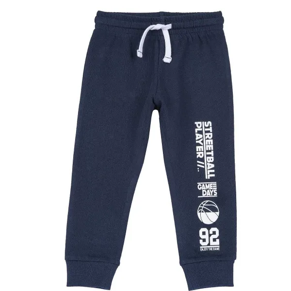 Pantaloni|Chicco Pantaloni Lunghi In Felpa Blu Scuro