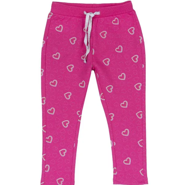 Pantaloni|Chicco Pantaloni Lunghi In Felpa Rosa Rigato