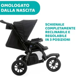 Passeggini|Chicco Passeggino Activ3 Jet Black