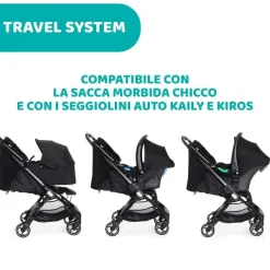 Passeggini|Chicco Passeggino We Nero