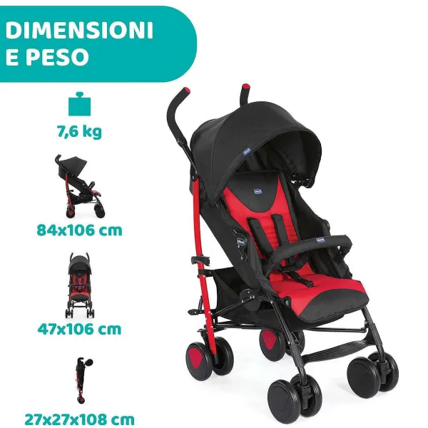 Passeggini|Chicco Passeggino Echo Scarlet