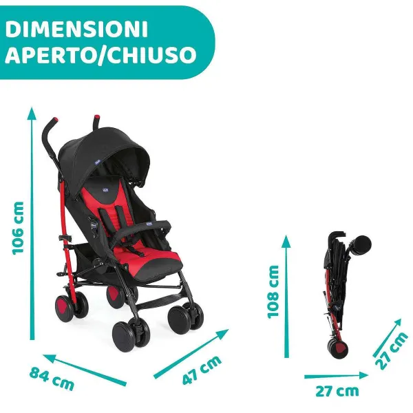 Passeggini|Chicco Passeggino Echo Scarlet