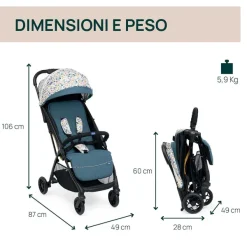 Passeggini|Chicco Passeggino Glee Joyful Teal