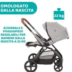 Passeggini|Chicco Passeggino Mysa Silver Grey