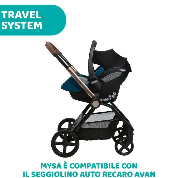 Passeggini|Chicco Passeggino Mysa Black Satin