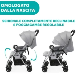 Passeggini|Chicco Passeggino Ohlal 3 Grey Mist