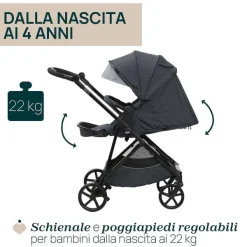 Passeggini|Chicco Passeggino Seety Boston Grey
