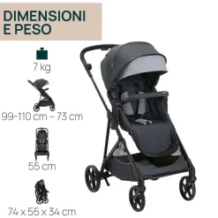 Passeggini|Chicco Passeggino Seety Boston Grey