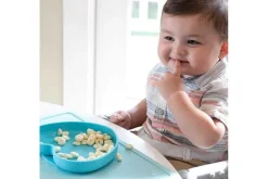 Piatti E Posate|Chicco Piatto Cuore In Silicone Con Ventosa Azzurro