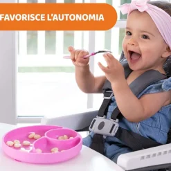 Piatti E Posate|Chicco Piatto In Silicone Con Ventosa Azzurro