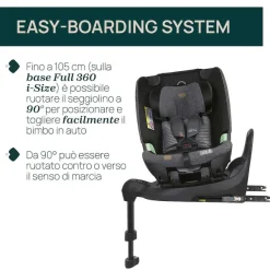 Seggiolini Auto Neonato|Chicco Seggiolino Auto Bi-Seat Air (61-150 Cm) Black