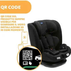 Seggiolini Auto Bimbi Piccoli (Dai 15 Mesi)|Chicco Seggiolino Auto Mokita (76-150 Cm) Black