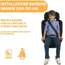 Seggiolini Auto Bimbi Piccoli (Dai 15 Mesi)|Chicco Seggiolino Auto Mokita (76-150 Cm) Black