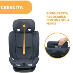 Seggiolini Auto Bimbi Piccoli (Dai 15 Mesi)|Chicco Seggiolino Auto Mokita (76-150 Cm) India Ink