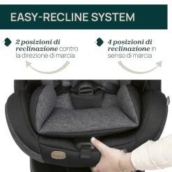 Seggiolini Auto Neonato|Chicco Seggiolino Auto Seat3Fit Air (40-125 Cm) Black Melange