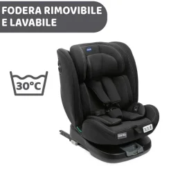 Seggiolini Auto Neonato|Chicco Seggiolino Auto Unico Evo (40-150 Cm) Black