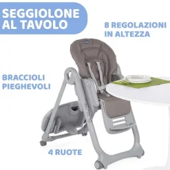 Seggioloni|Chicco Seggiolone Polly Magic Relax Cocoa
