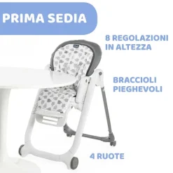 Seggioloni|Chicco Seggiolone Polly Progres5 Cherry