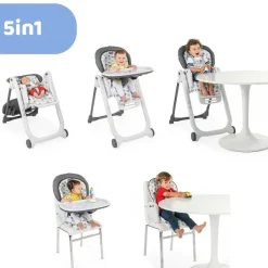Seggioloni|Chicco Seggiolone Polly Progres5 Grey Melange