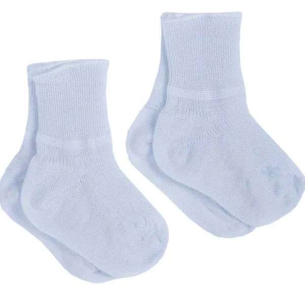 Calze E Collant|Chicco Set 2 Calzini Di Cotone Azzurro Chiaro