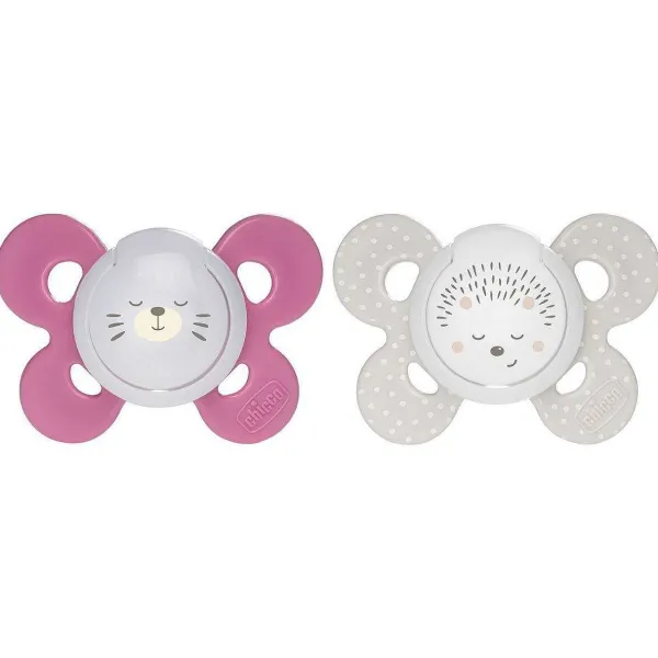 Succhietti Physioforma|Chicco Succhietto Physioforma® Comfort 16-36M (2 Pcs) Silicone Seal And Hedgehog