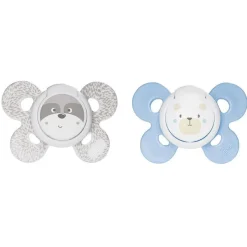 Succhietti Physioforma|Chicco Succhietto Physioforma® Comfort 0-6M (2 Pcs) Silicone Bear And Raccoon