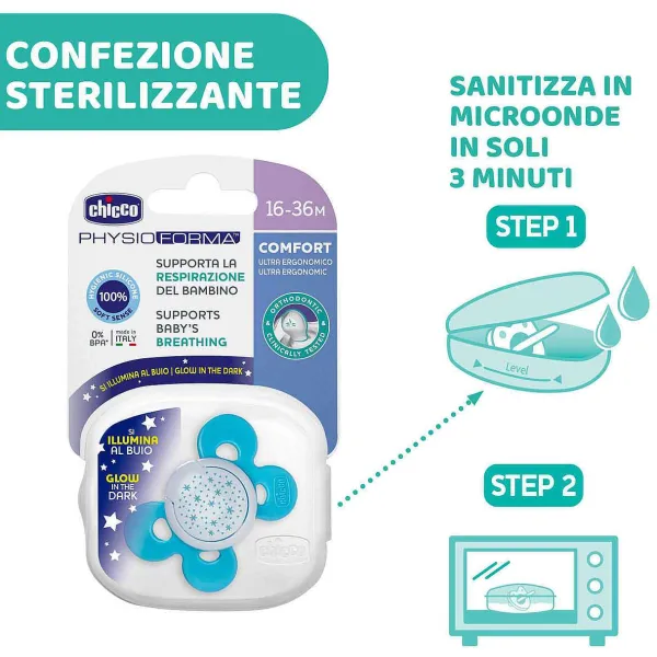 Succhietti Physioforma|Chicco Succhietto Physioforma® Comfort 6-16M (1 Pcs) Silicone Dandelion