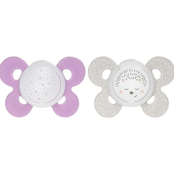 Succhietti Physioforma|Chicco Succhietto Physioforma® Comfort 16-36M (2 Pcs) Silicone Hedgehog And Stars