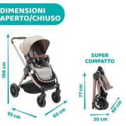Trio E Sistemi Modulari|Chicco Trio Best Friend Pro Con Kory Essential Desert Taupe
