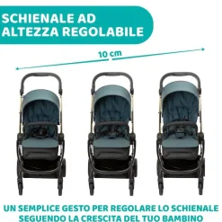 Trio E Sistemi Modulari|Chicco Trio One4Ever Con Kory Essential Green Gem