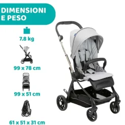 Trio E Sistemi Modulari|Chicco Trio One4Ever Con Kory Essential Silverleaf