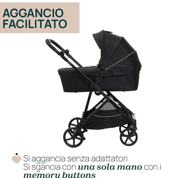 Trio E Sistemi Modulari|Chicco Trio Seety Con Kory Essential Etna Black
