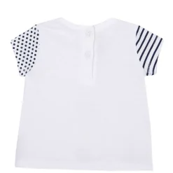 T-Shirt|Chicco T-Shirt Con Fantasia A Righe E Pois