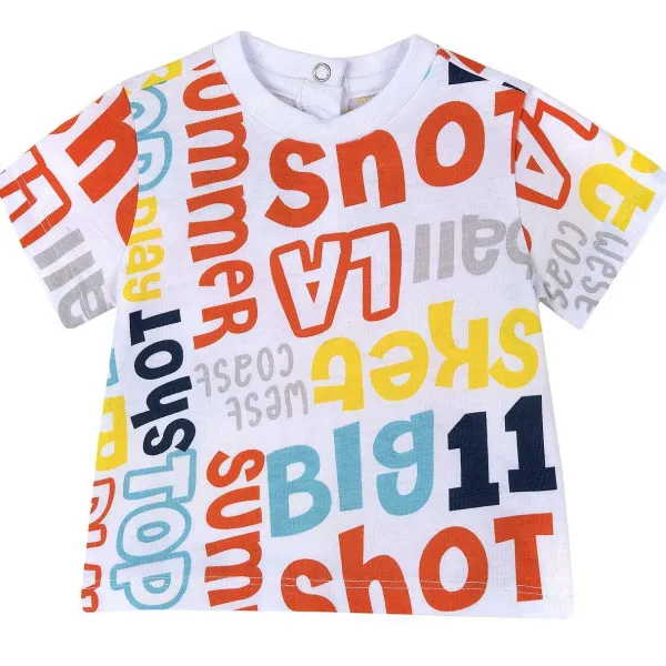 T-Shirt|Chicco T-Shirt Con Simpatica Stampa Bianco